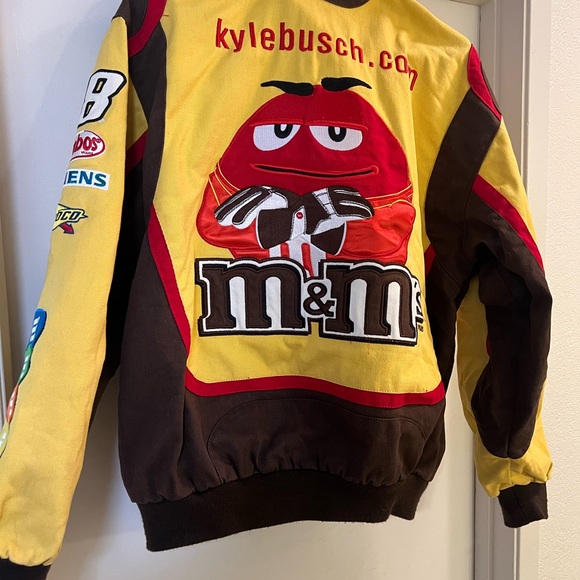 Kyle Busch M&M's Racing Jacket Button up medium - Picture 2 of 11
